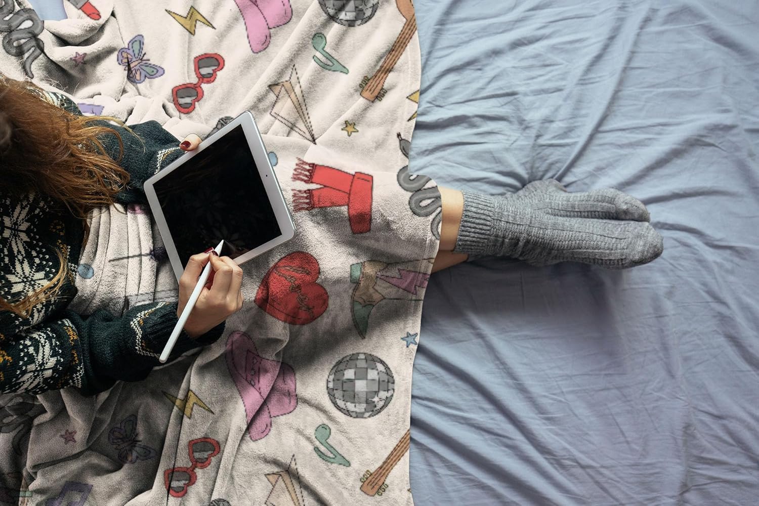 Allenjoy Pop Music Queen Blanket Artist Throw Blankets Couch Bed Living Room Decor Soft Durable Washable 57" X 50" SC00009-004 - Image 3