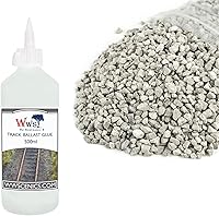 Vista 20 de War World Scenics - Kit de pegamento de 2.2 lbs y 16.9 fl oz para carriles modelo – ciruela de grado medio