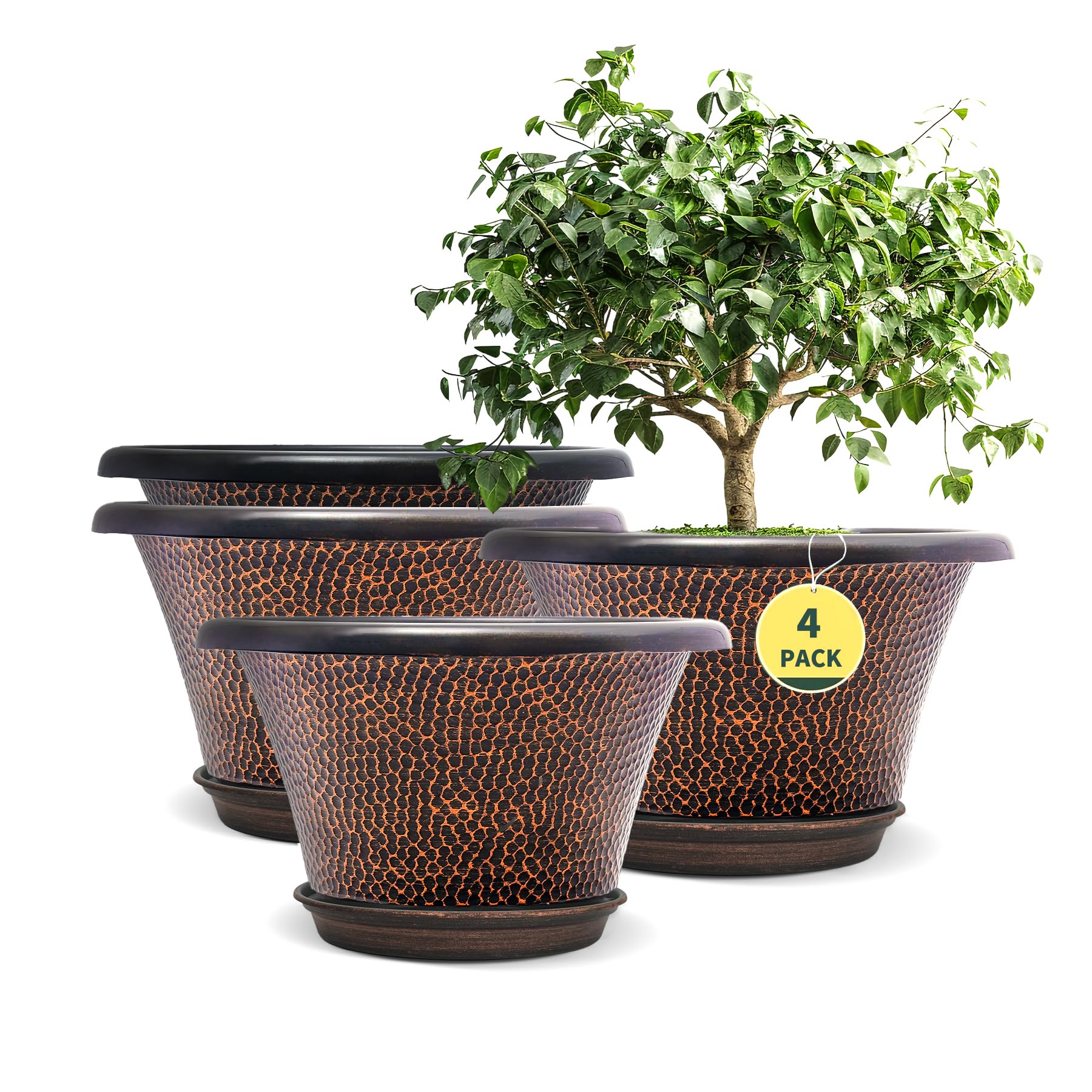 Quarut Diamond Pattern Pots