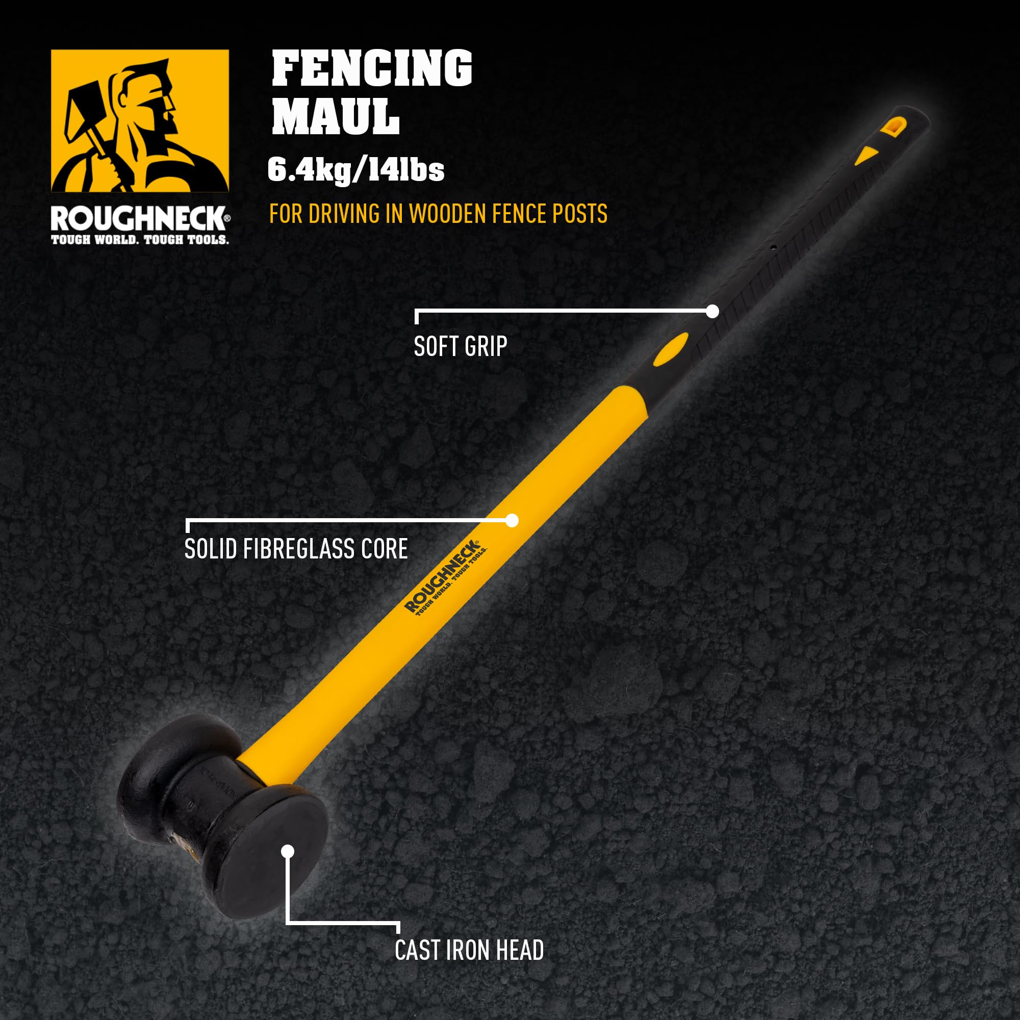 Roughneck Rou64768 Maul de clôture 6,35 kg