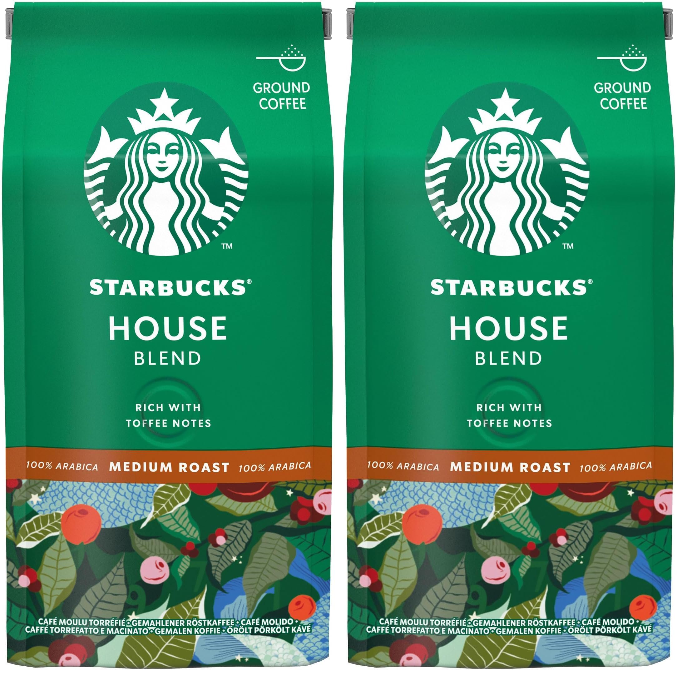 Starbucks House Blend Öğütülmüş Kahve, 6x200 g (2 paketi)