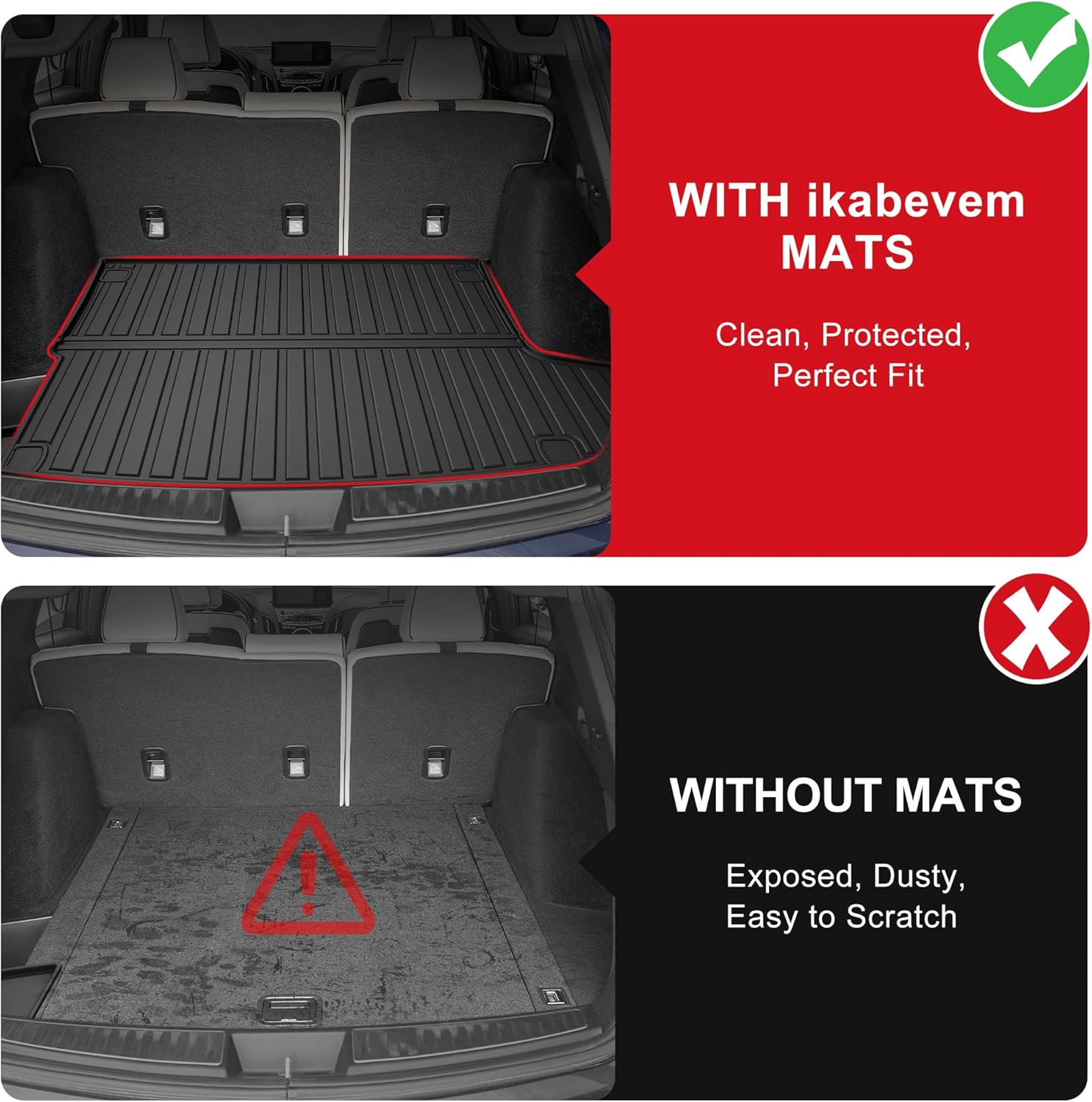 2019-2025 2026 RDX Cargo Liner for Acura RDX Cargo Mat, All Weather Trunk Mat for Acura RDX Cargo Tray 2019 2020 2021 2022 2023 2024 2025 2026 (Thicker and Folding) - Image 4