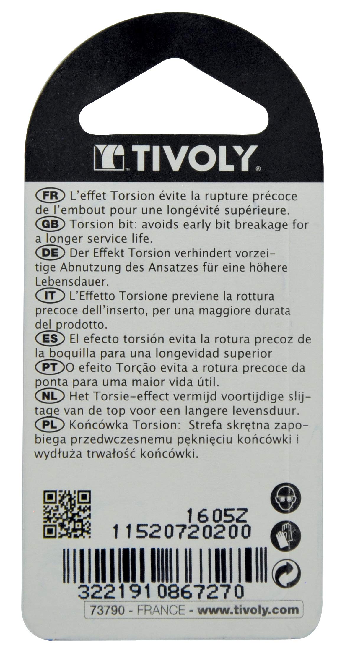 Image secondaire de TIVOLY 11520720100 Embout Torsion, Gris
