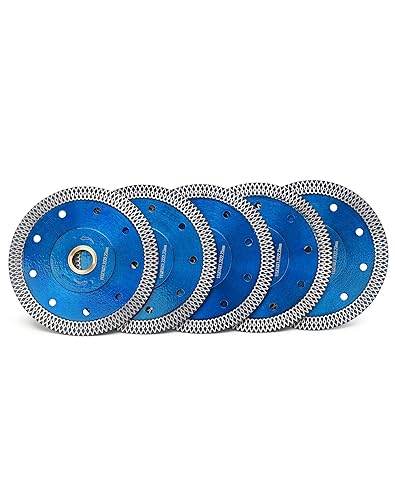 5 unidslote Super Thin 4.5 "Hoja de sierra de azulejo para granito mármol cerámica porcelana azulejos