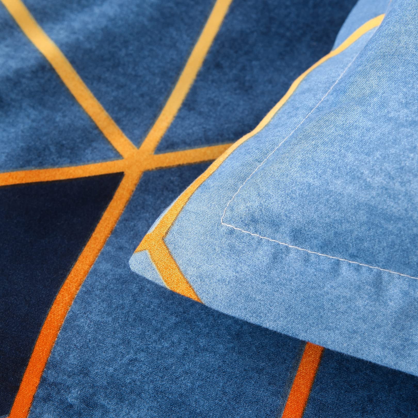 ALEjon Juego de Cama Doble Geométrica, Elegante Funda Nórdica de Microfibra con Fundas de Almohada, 220 x 240 cm, B