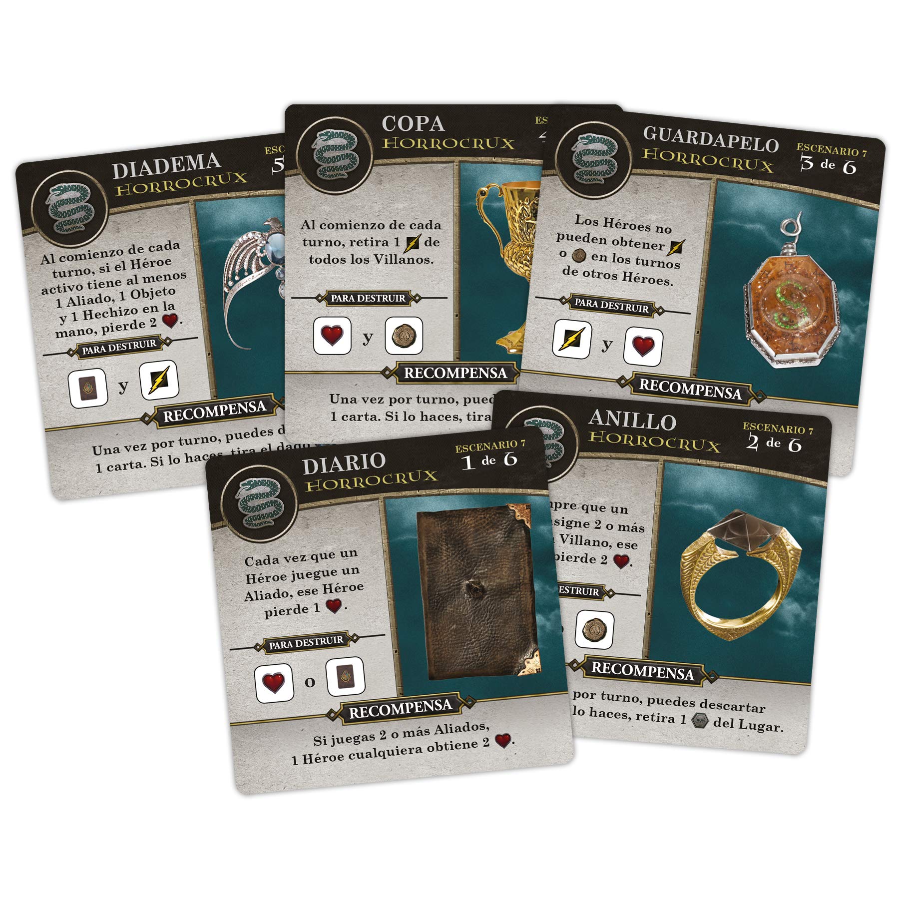 USAopoly Harry Potter Hogwarts Battle, Juego de Mesa Cooperativo de Creación de Mazos, A Partir de 11 Años, De 2 a 4 Jugadores, Español