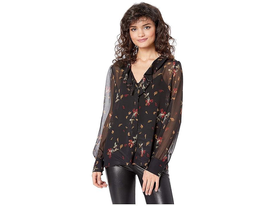 

Paige Caressa Blouse (Black Multi) Women's Clothing