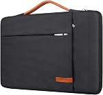 Lacdo 360° Protective Laptop Sleeve Case for 14 inch MacBook Pro M5 Pro/Max A3426 A3427 (2026), M5/M4/M3/M2/M1 A3434 A3112 A3401 A3185 A2918 A2992 | 13.8 inch Surface Laptop 7th Computer Bag, Black