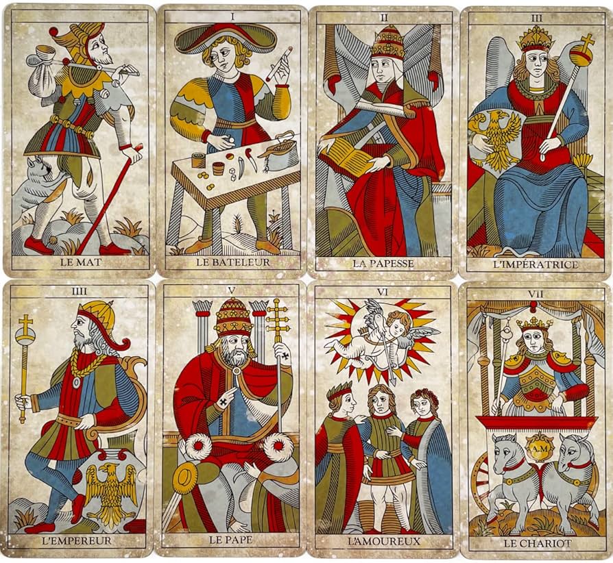 Amazon.co.jp: Tarot Cards, 78 Cards, Marseille Edition Tarot