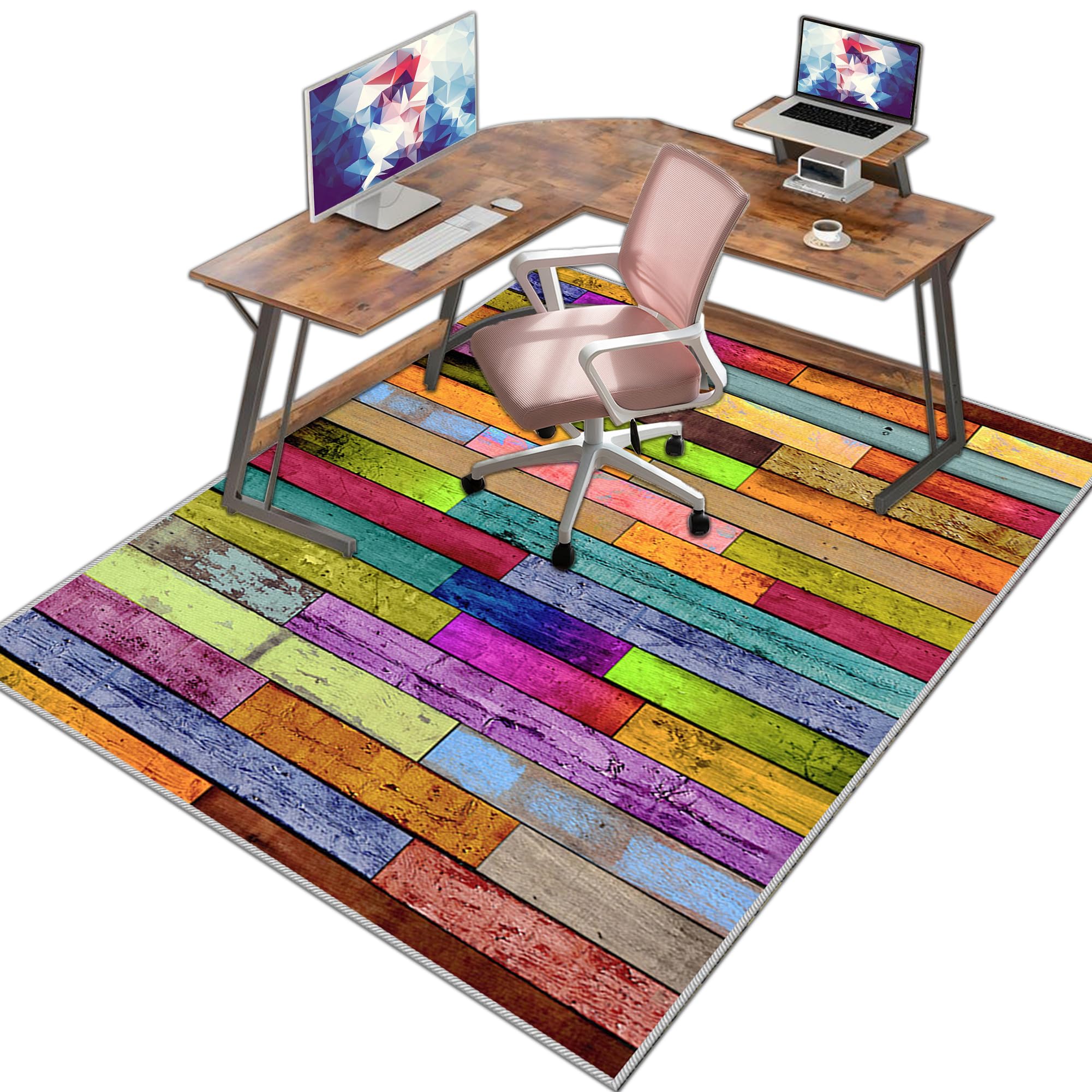 Tappetino per Sedia da Ufficio Antiscivolo Salvapavimento 180 x 230 cm