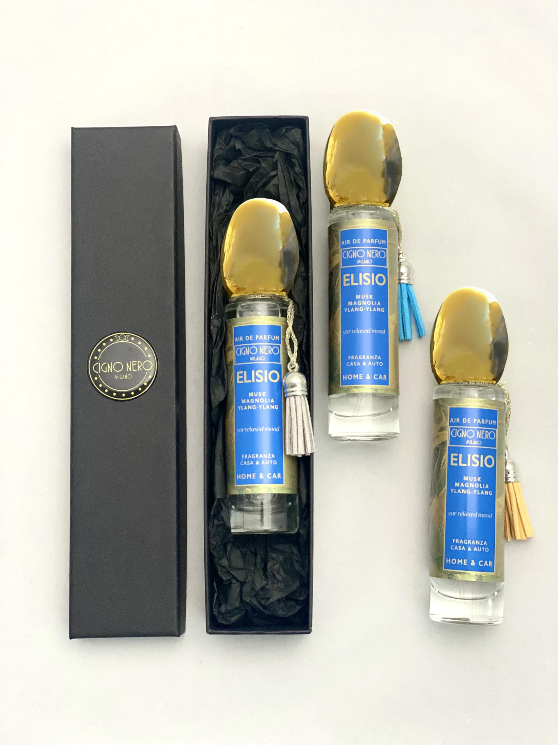 Cigno Nero Milano "ELISIO" woda perfumowana 30 ml – Perfumy damskie – Świeży kwiatowy zapach – Magnolia Ylang Ylang Gardenia