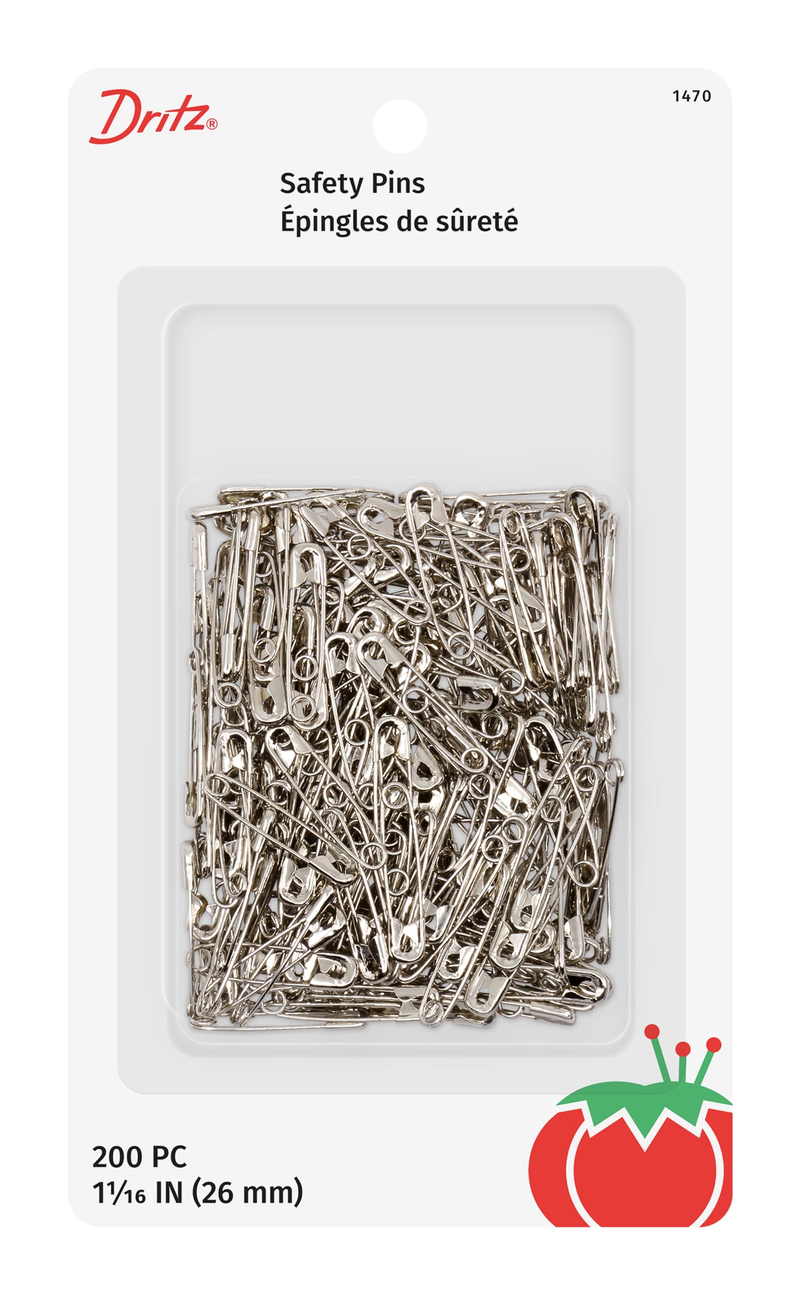 Amazon.com: Dritz 1470 Safety Pins, Size 1 (200-Count), Nickel
