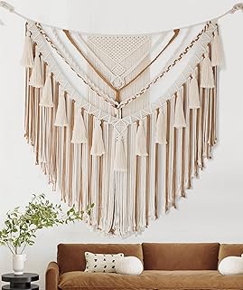 18 Eco-Friendly Wall Decor Ideas for Living Room Styling 8 Jakalin Large Macrame Wall Hanging 47