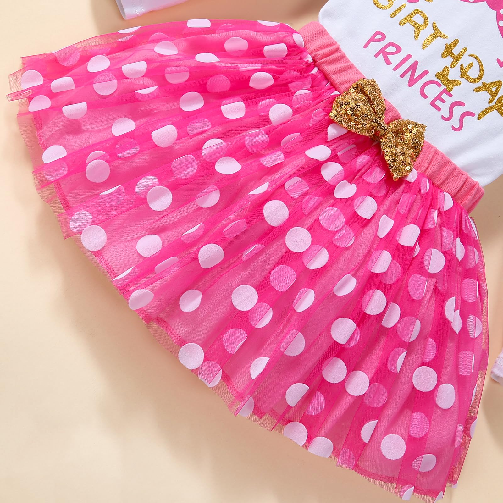 Traje de princesa de cumpleaños para niñas pequeñas, chaleco sin mangas, falda tutú de malla con lunares