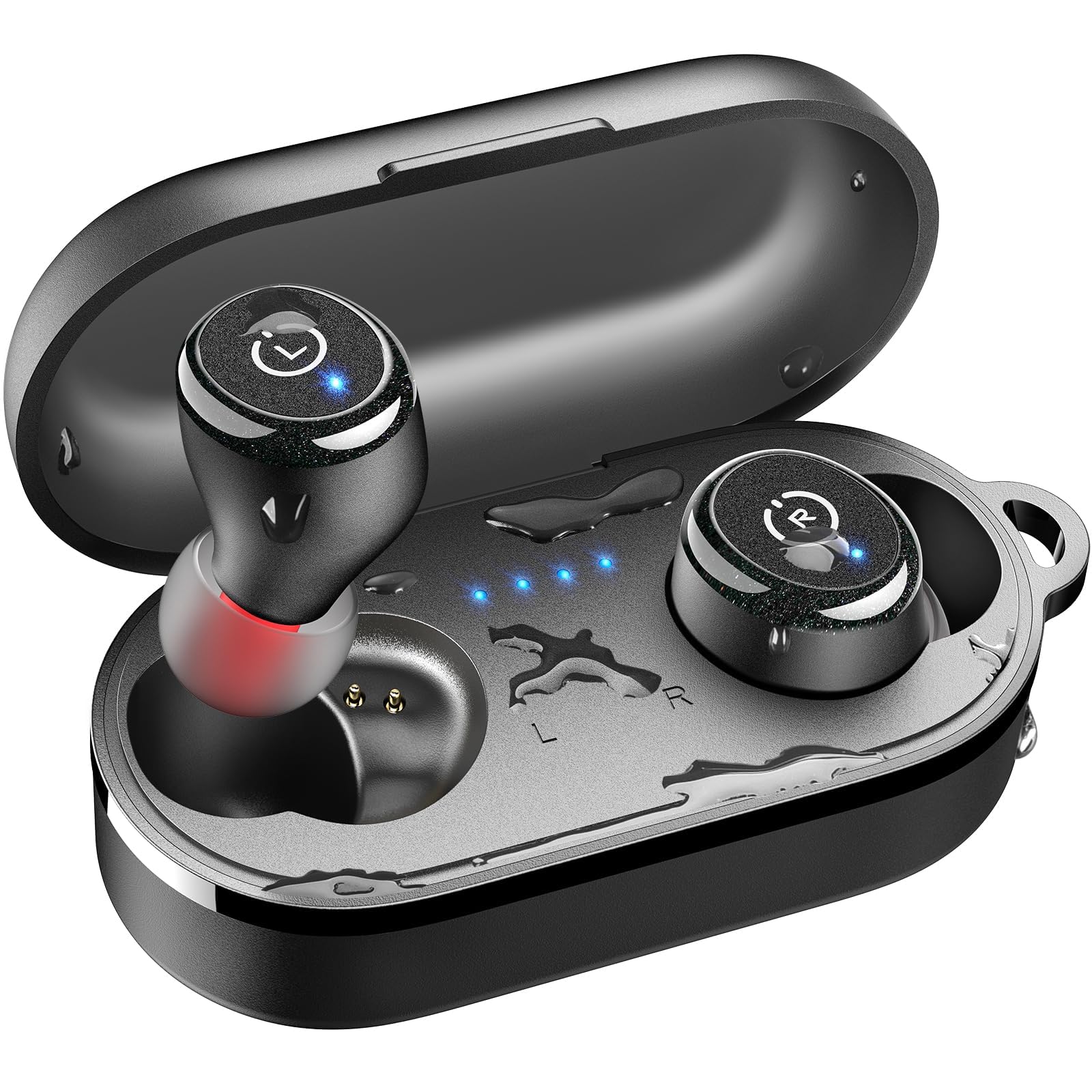 TOZO T10 Kopfhörer Kabellos Bluetooth In Ear mit Ladecase 55 Std. IPX8
