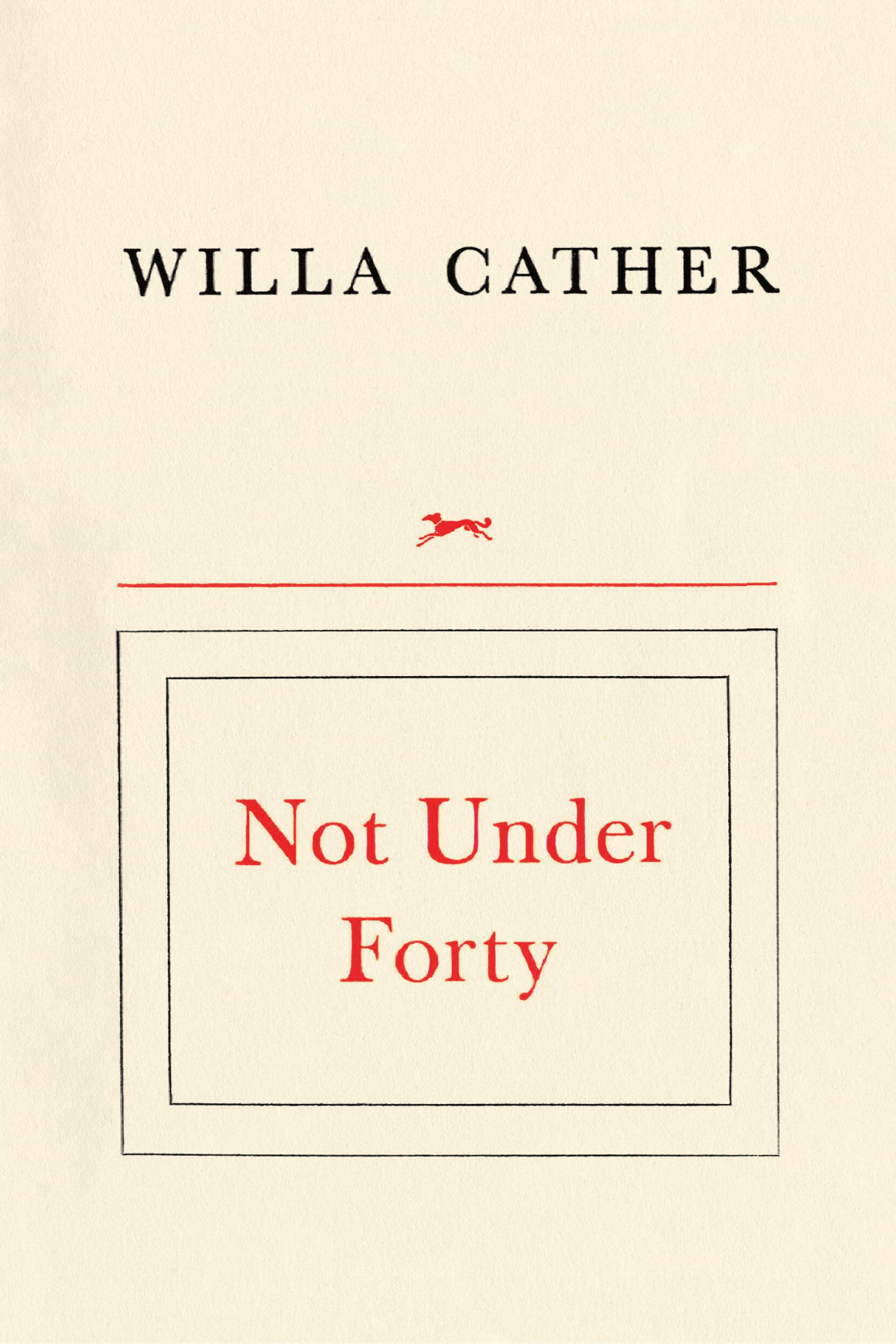 Not Under Forty : New special edition