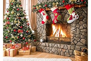 CHAIYA 7x5ft Christmas Photo Backdrop