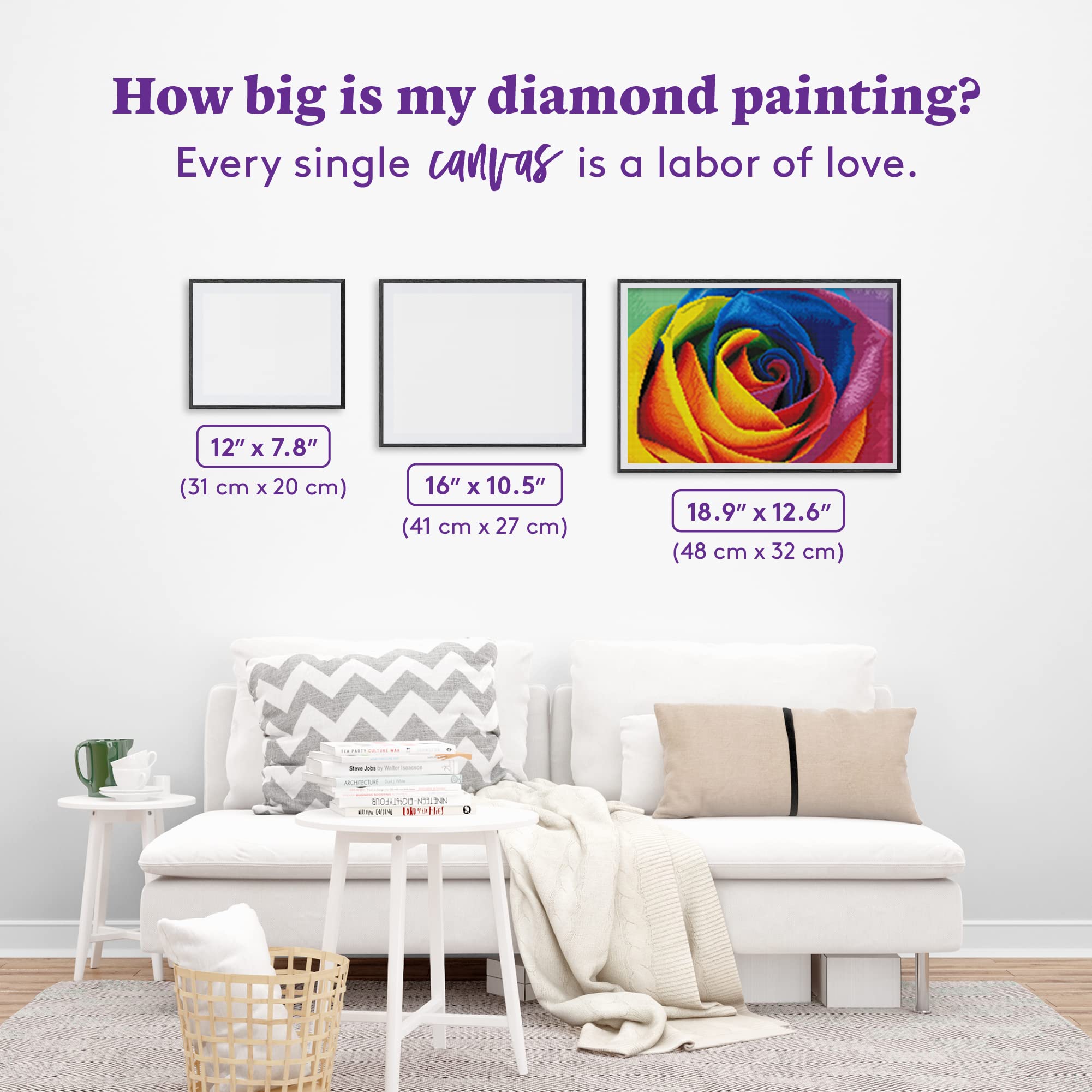Amazon.co.jp: DIAMOND ART CLUB レインボーフラワー花びら