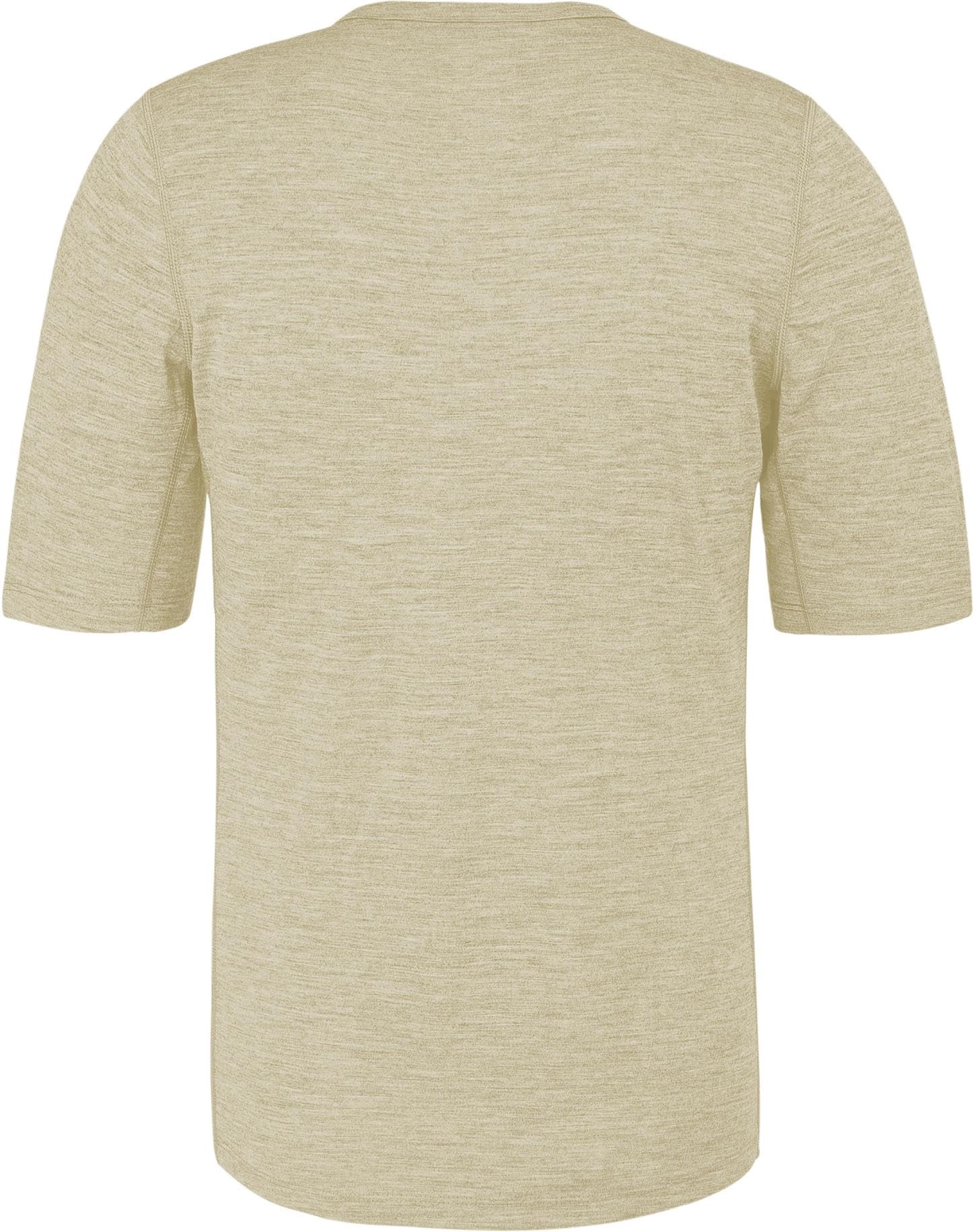 Herren Merino T-Shirt V-Ausschnitt Sommer Kurzarm Woll Oberteil Wandershirt Merino Shirt - Atmungsaktives Outdoor Funktionsoberteil - 100% Merinowolle