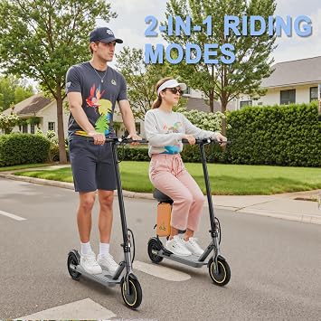 Electric Scooter for Adults, Electric Scooter, 350W Motor, 19 Mph Speed, 15 Miles Ranges, 8.5 Solid Tire, Foldable E-Scooter Adults, E Scooter with Dual Braking