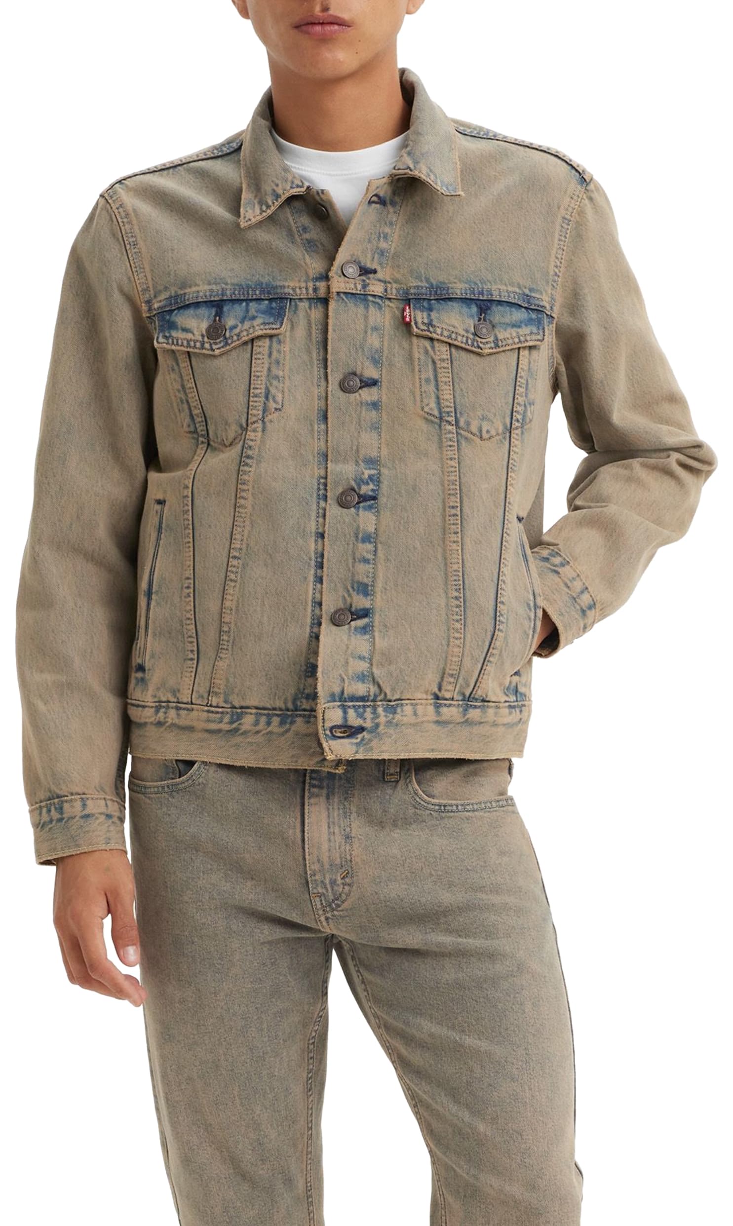 Levi's Men's Jacket Denim, Team OD Trucker, S