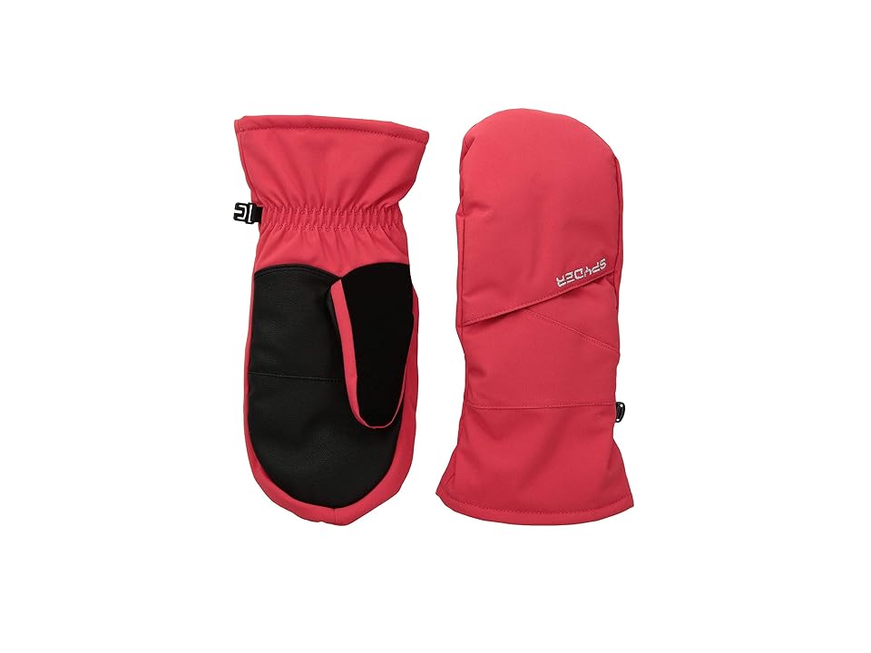 

Spyder Kids Astrid Ski Mitten (Little Kids/Big Kids) (Hibiscus/Black) Ski Gloves, Red