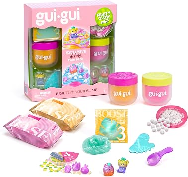 GUI GUI Fruity Glow Deluxe Twin Pack Slime Kit, 2 Scented Slimes
