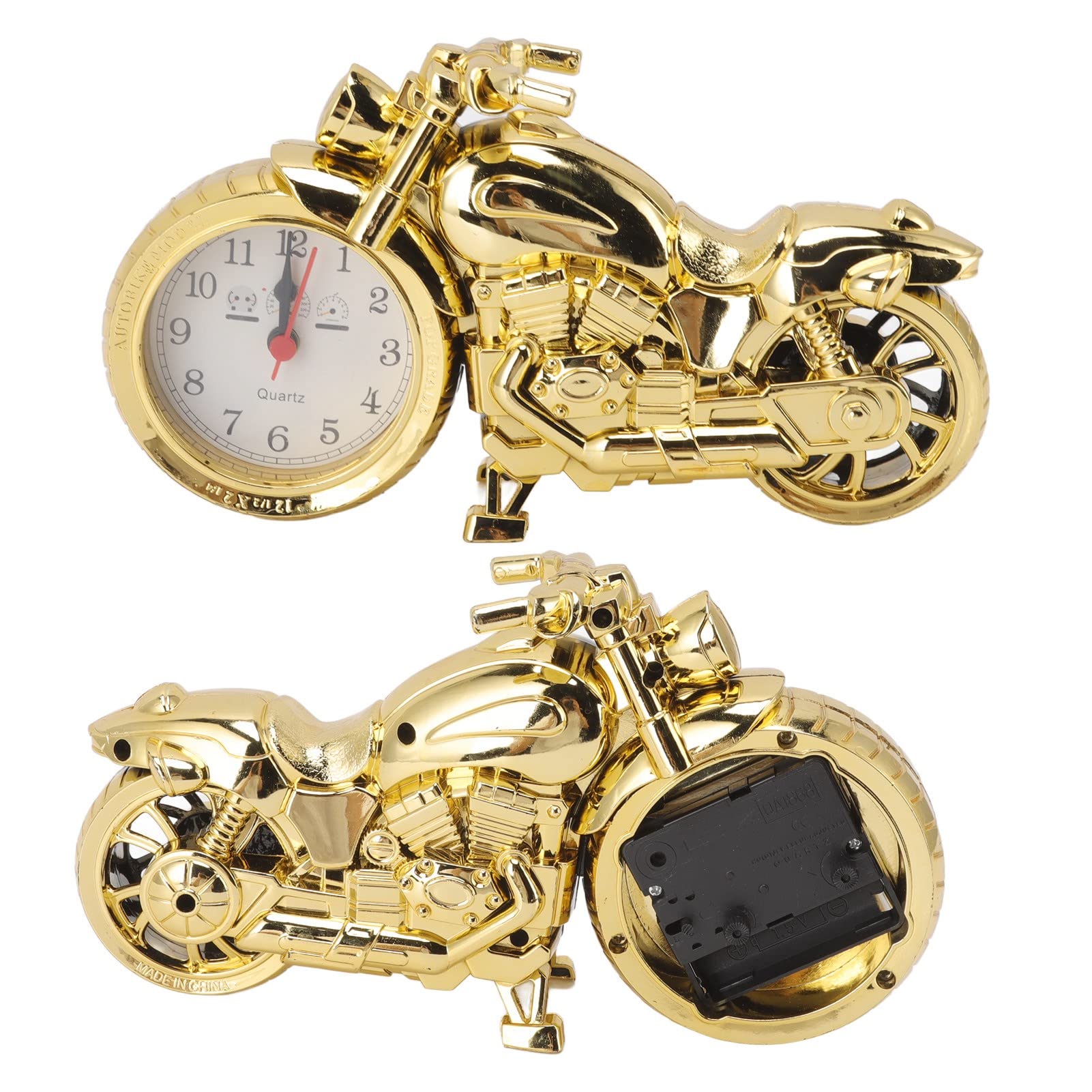 オートバイモデル　ゴールド　目覚まし時計 楽天市場】新生活 置き時計 置時計 バイク ディスプレイ