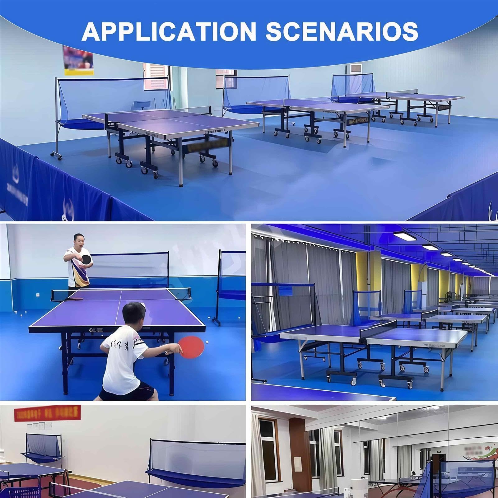 Rete di cattura per palline da ping pong, rete pratica di rotolamento per allenamento multi-palline, collettore portatile per palline da ping pong per trapani