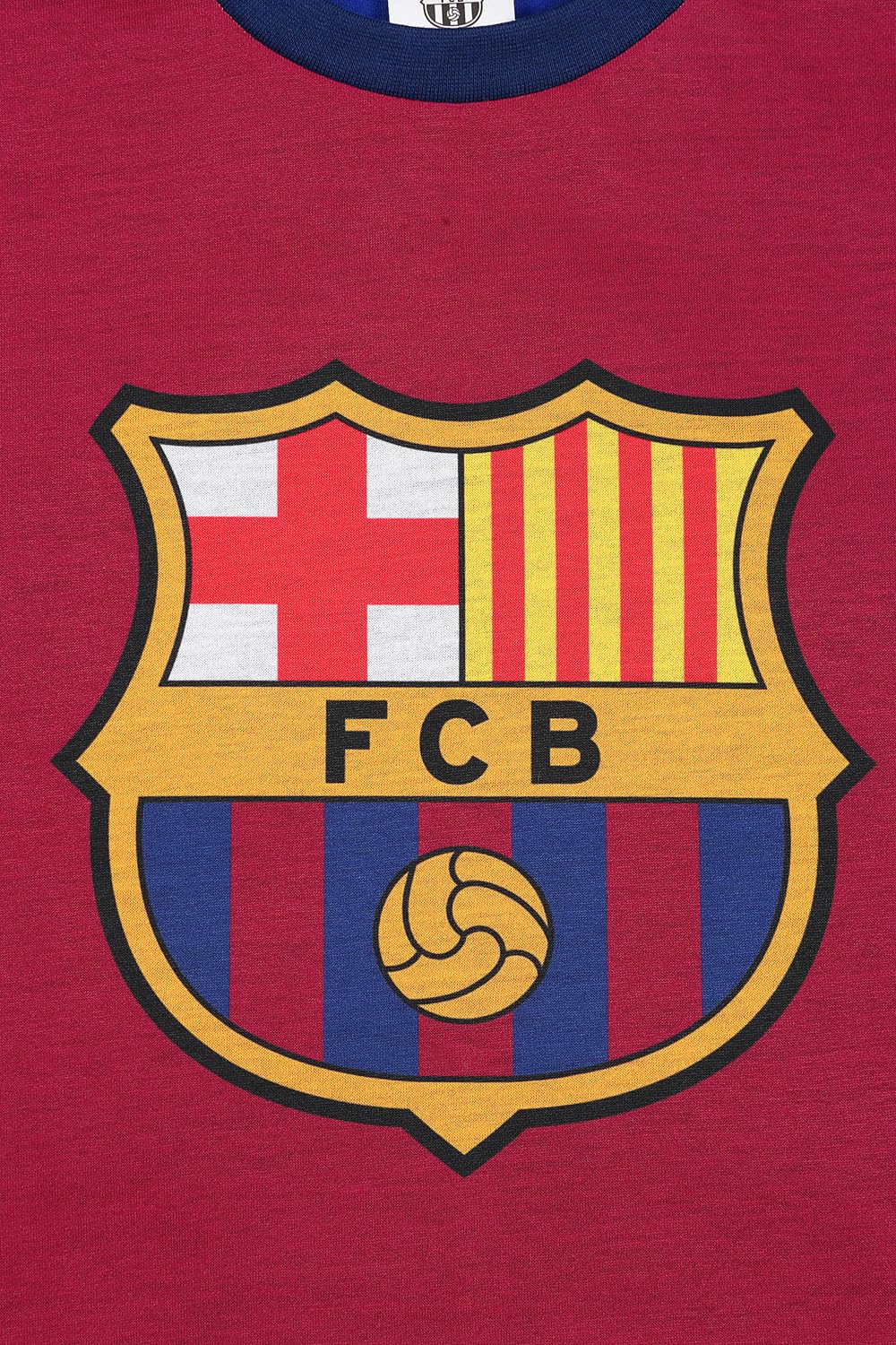 Chicos FC Barcelona Pijamas Corto de Algodón Fútbol PJs para Niños