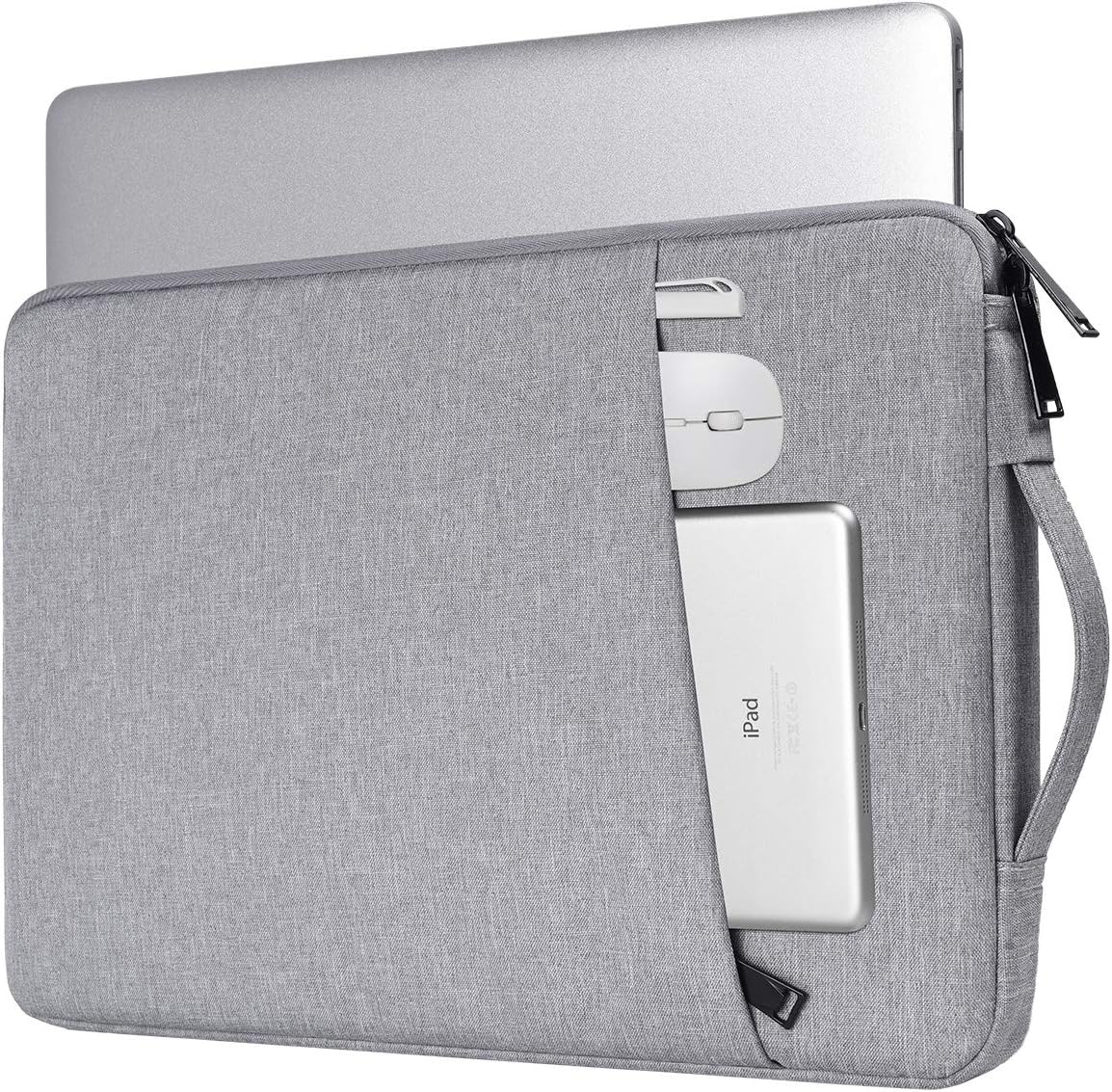13-13.3 Inch Laptop Sleeve for Acer Spin Chromebook 513 13.3, Lenono Duet 5, Dell ASUS HP 13.3" MacBook Air Case Bag, Light Grey