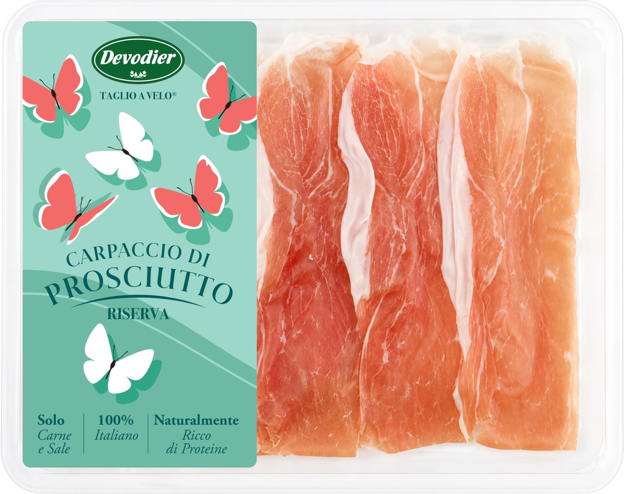 Devodier Carpaccio di Prosciutto "Riserva" Taglio a Velo® - 10 Vaschette