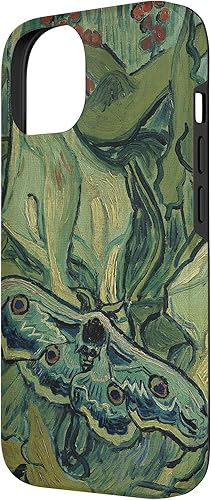 Miniatura 5 de iPhone 13 gran polilla pavo real de Vincent van Gogh, insecto en una caja de jardín