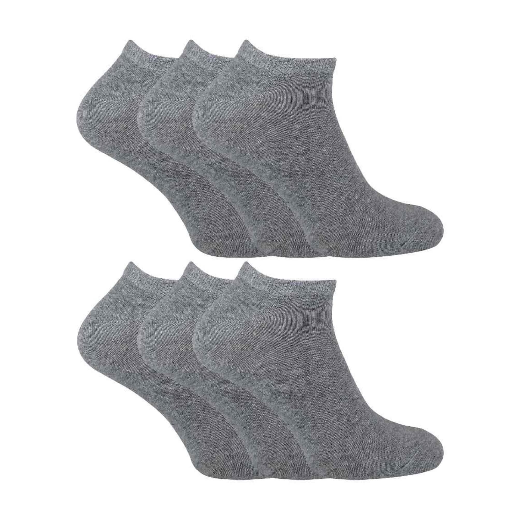 Sock Snob - 6 Pack Mens Cotton Ankle Low Cut Short Quarter Trainer Socks
