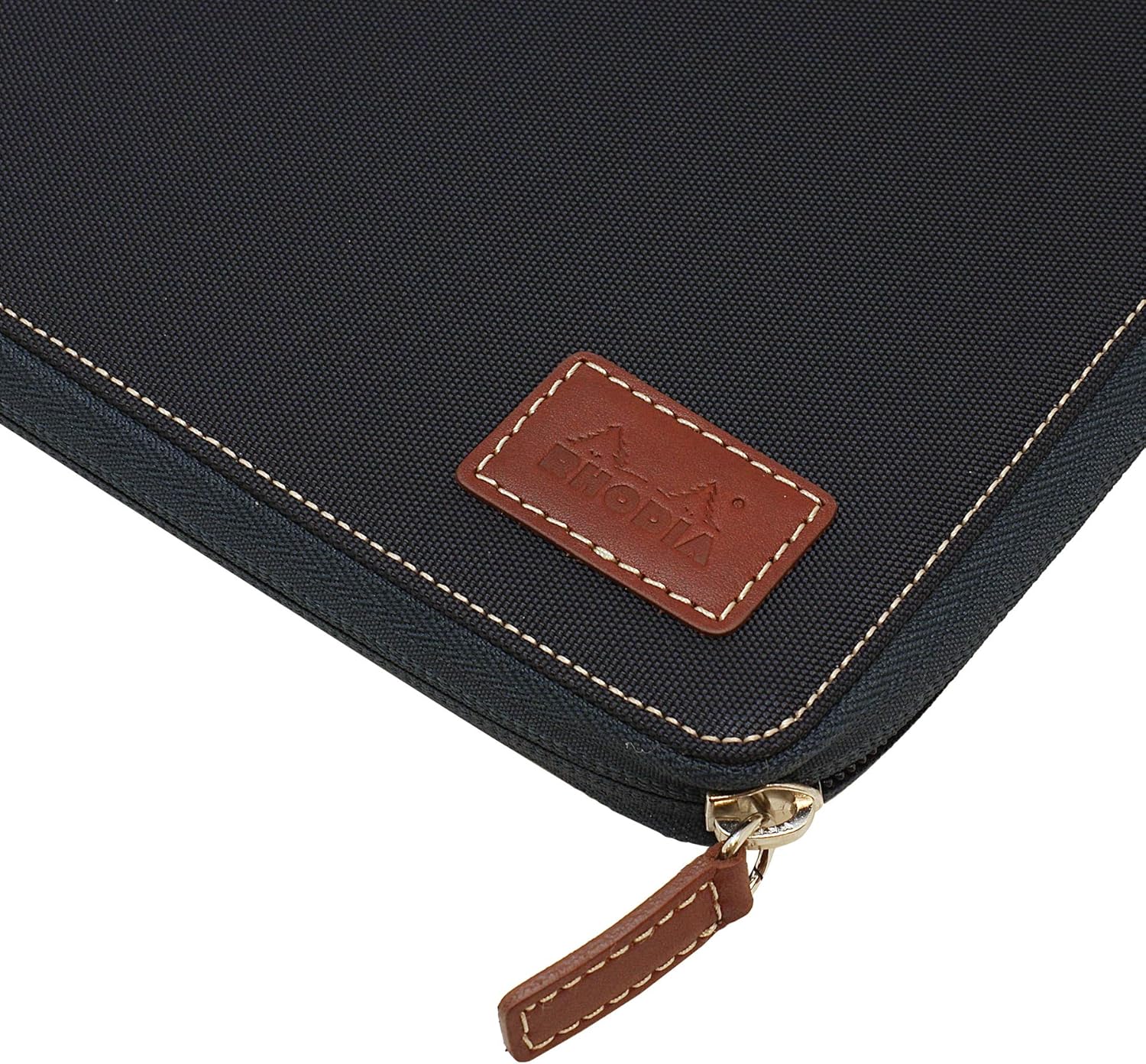 Rhodia Round Zip Case, Navy (Rodia No. 16 White Cover/5mm Grid Ruled) cf16ronv