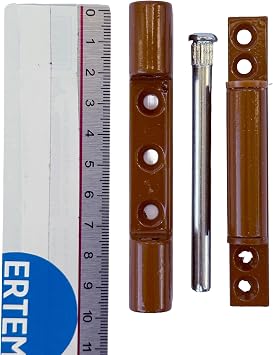 PVC Plastik Pencere ve Kapılar için Metal Menteşe, 95mm Uzun Tip, Kahverengi