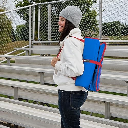 Miniatura 2 de Arden Heated Stadium Seat, Foldable, Lightweight with Carrying Strap, Foam Cushion for Comfort, Adjustable, Back Support, Multi-Functional Use As