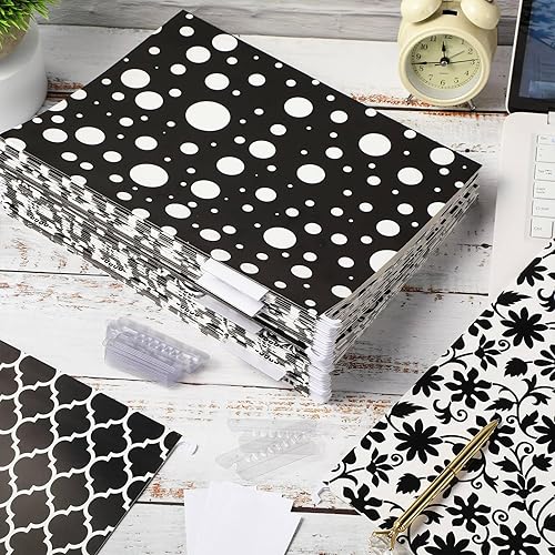 Miniatura 7 de 30 carpetas colgantes de mármol y geométrico con proceso de estampado de aluminio incluyendo pestañas ajustables e insertos tamaño carta organizador