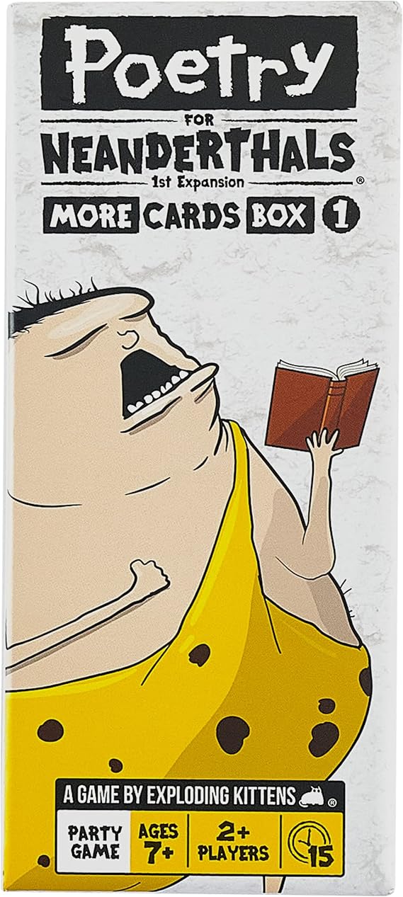 Amazon.com: Exploding Kittens Poetry for Neanderthals Expansion Pack 2 ...