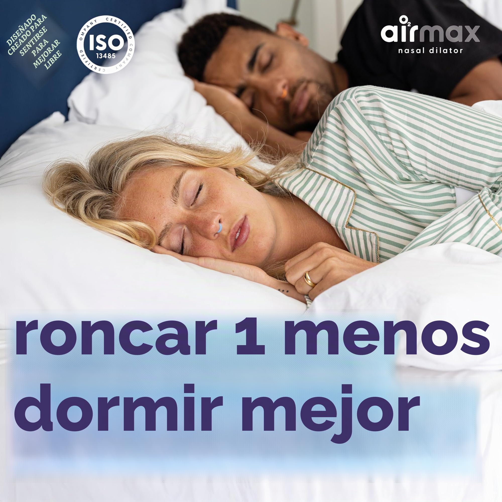 Airmax® - Dilatador nasal contra la congestión y los ronquidos. - Incluye tamaño pequeño y medio - Dispositivo médico recomendado por los médicos …