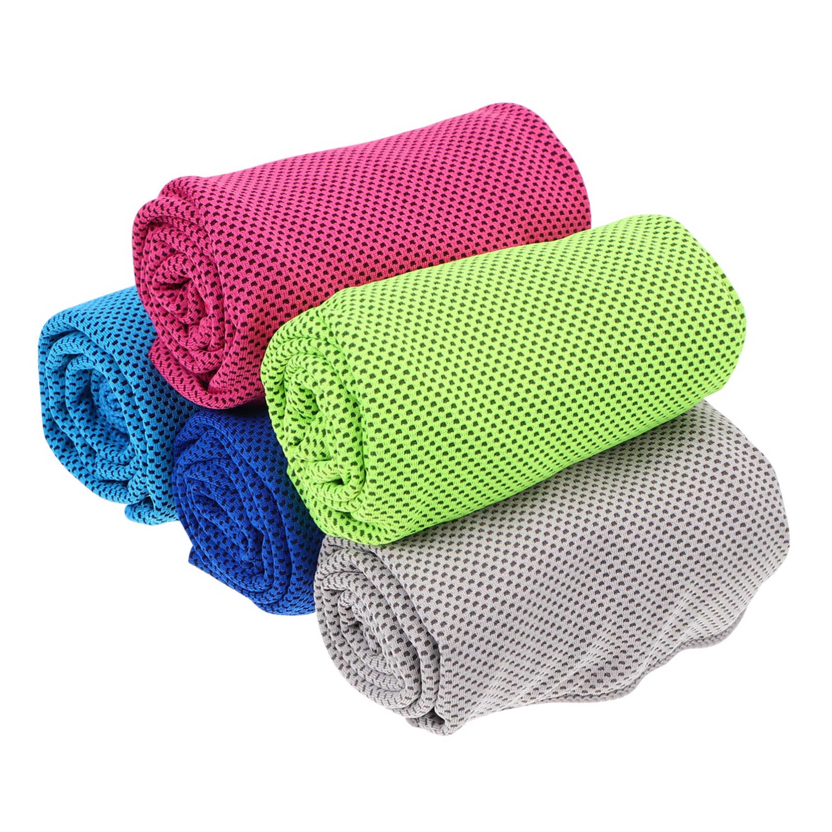 HONMEET Rapid Face Towel 5pcs Microfiber Cooling Towels for Gym Sports Random Color