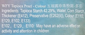 Wu Fu Yuan Colored Tapioca Pearls, 8.8 oz (250g) Quick-Cooking Boba for Bubble Tea, Desserts, Milk Tea & More Rainbow Tapioca Balls