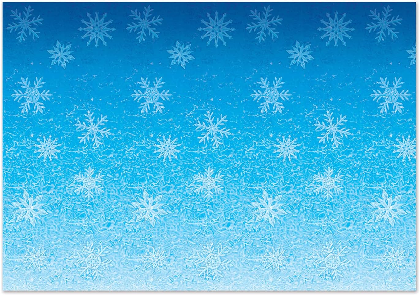 Beistle Printed Plastic Holiday Ice Snowflake Winter