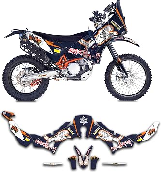 Custom Decal Kit for 690 Adventure 690 ADV Rally Raid EVO2, Blue White, KT690ADVRRE013-KR