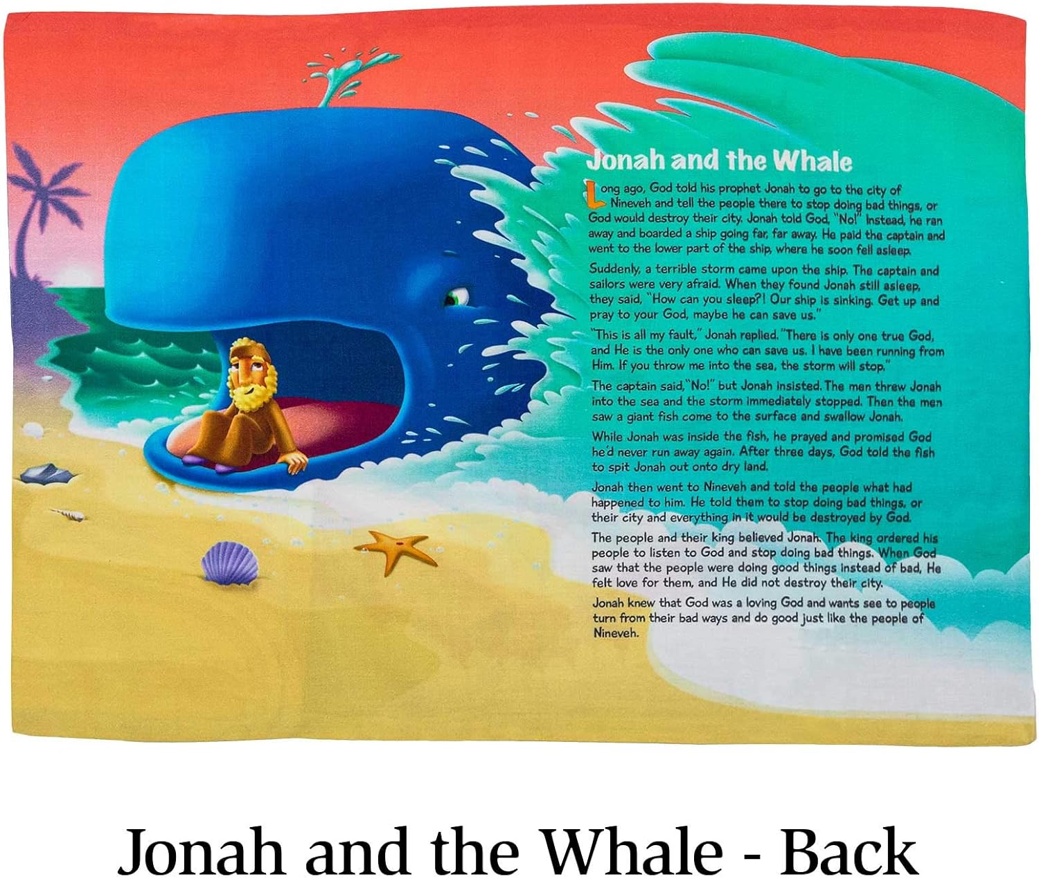 MyPillow Childrens Bible Story Pillow [Jonah and The Whale]