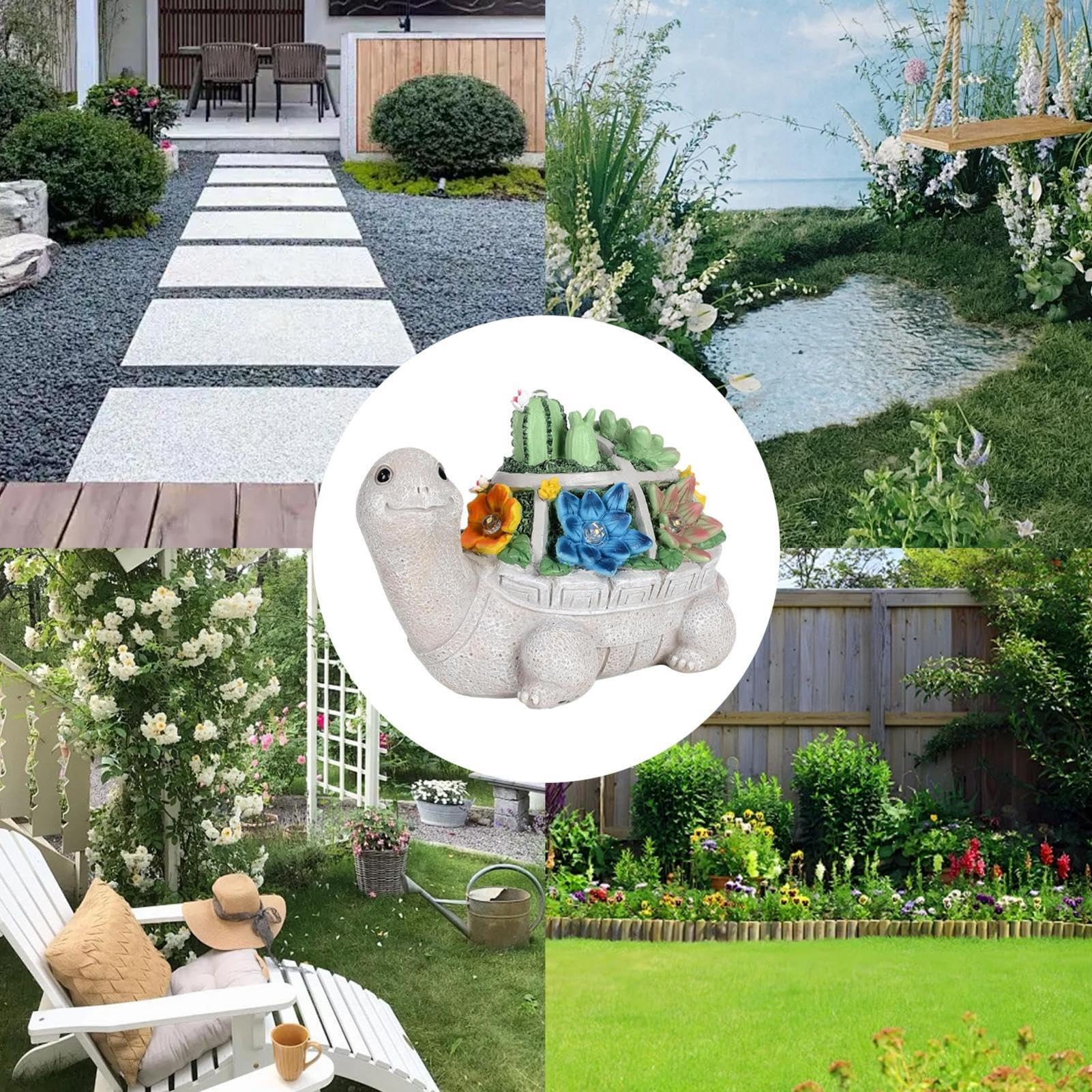 Statua di gufo solare da giardino con luci, decorazione per cortile e giardino esterni, regalo per mamma e donne, decorazione per patio, Chouette | Leroy Merlin