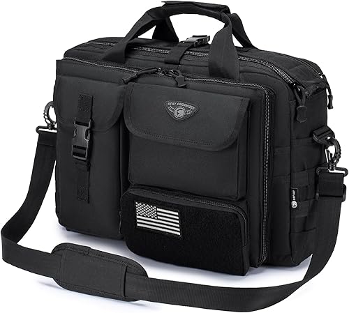 Stypos Bolsa de mensajero táctico maletín para hombre bolsa de portátil militar 14 pulgadas15.6 pulgadas17.3 pulgadas bolsa de trabajo de hombro