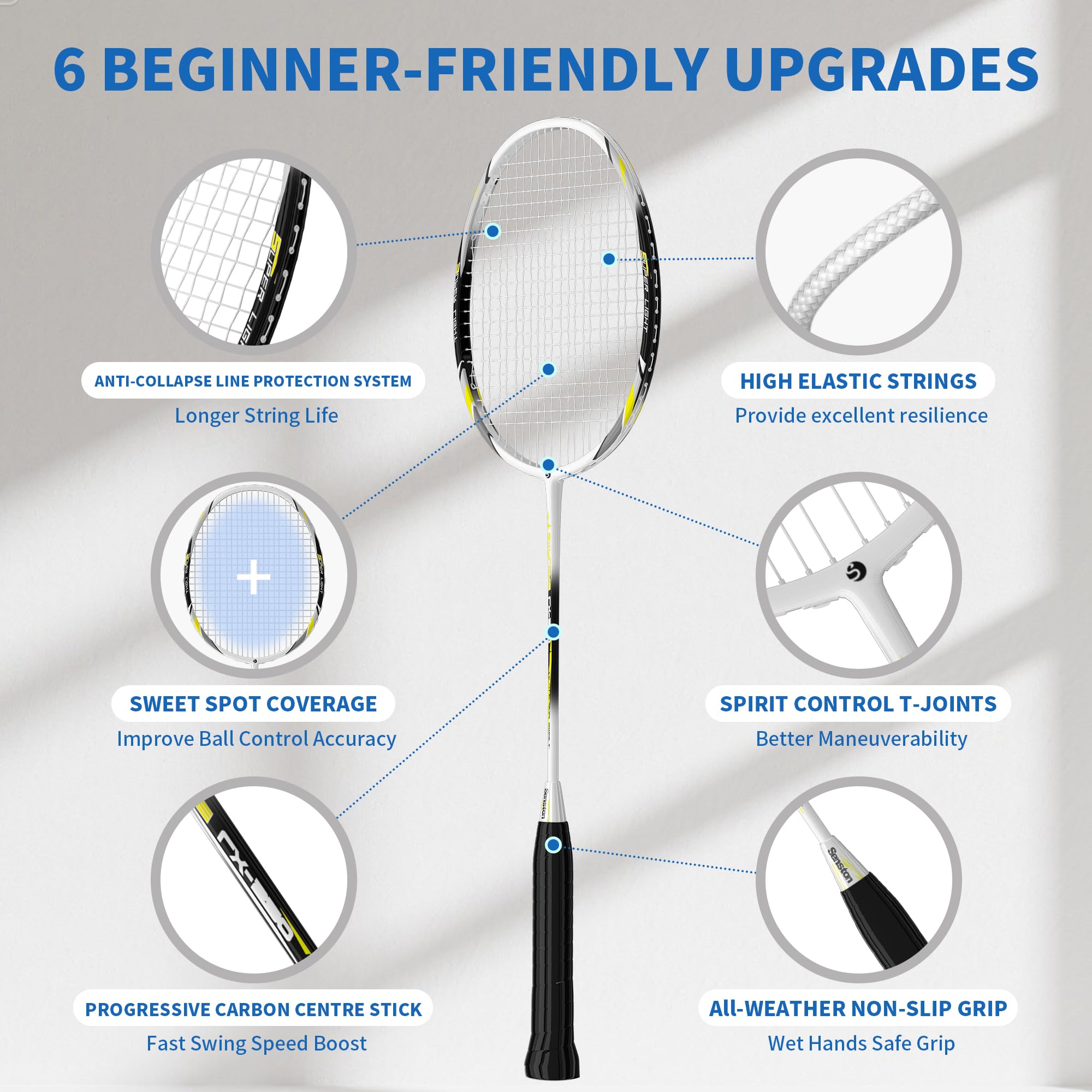 Badmintonset met shuttle - diverse varianten aanbieding bij Xenos