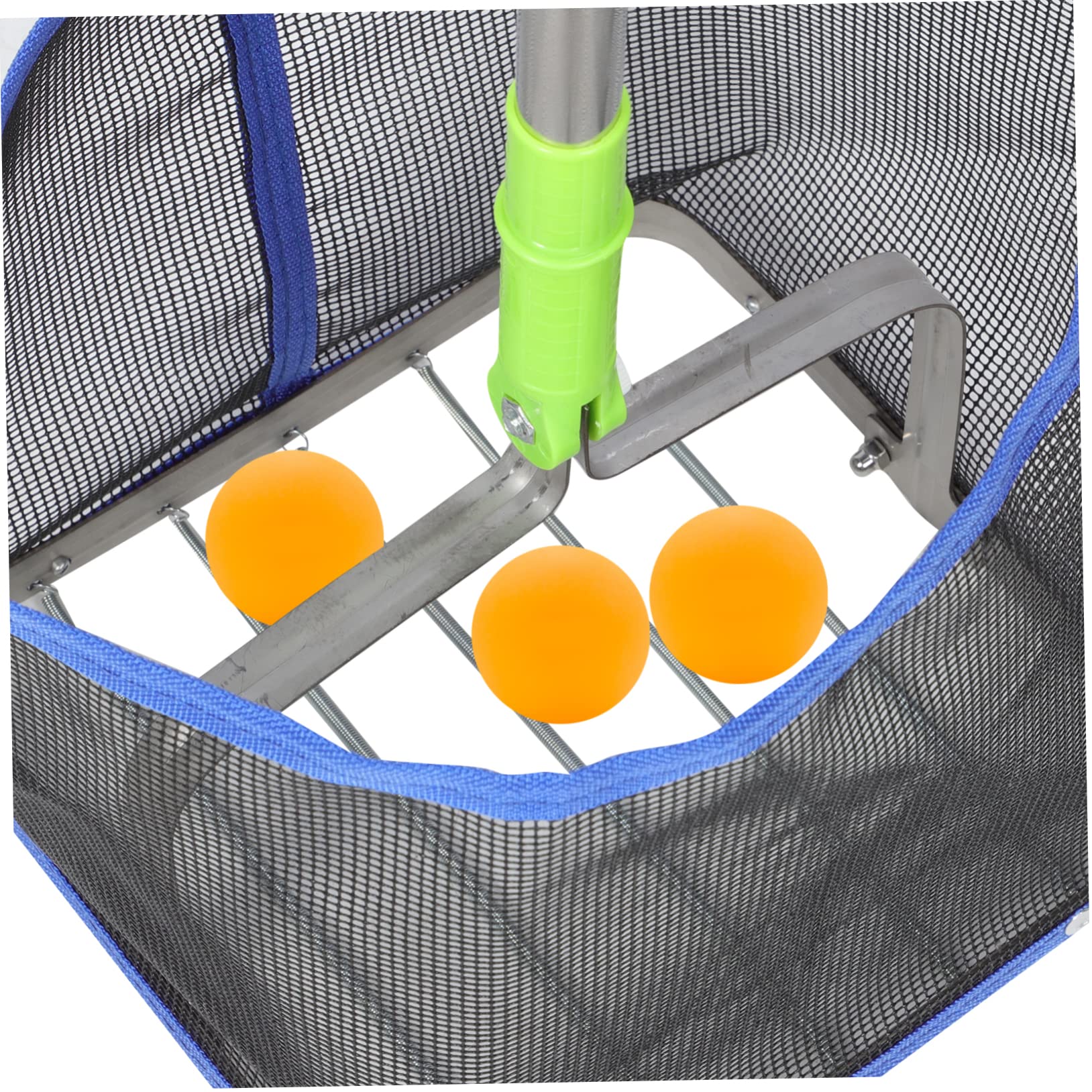 Recogedor de balones de tenis de mesa portátil mango telescópico ajustable azul