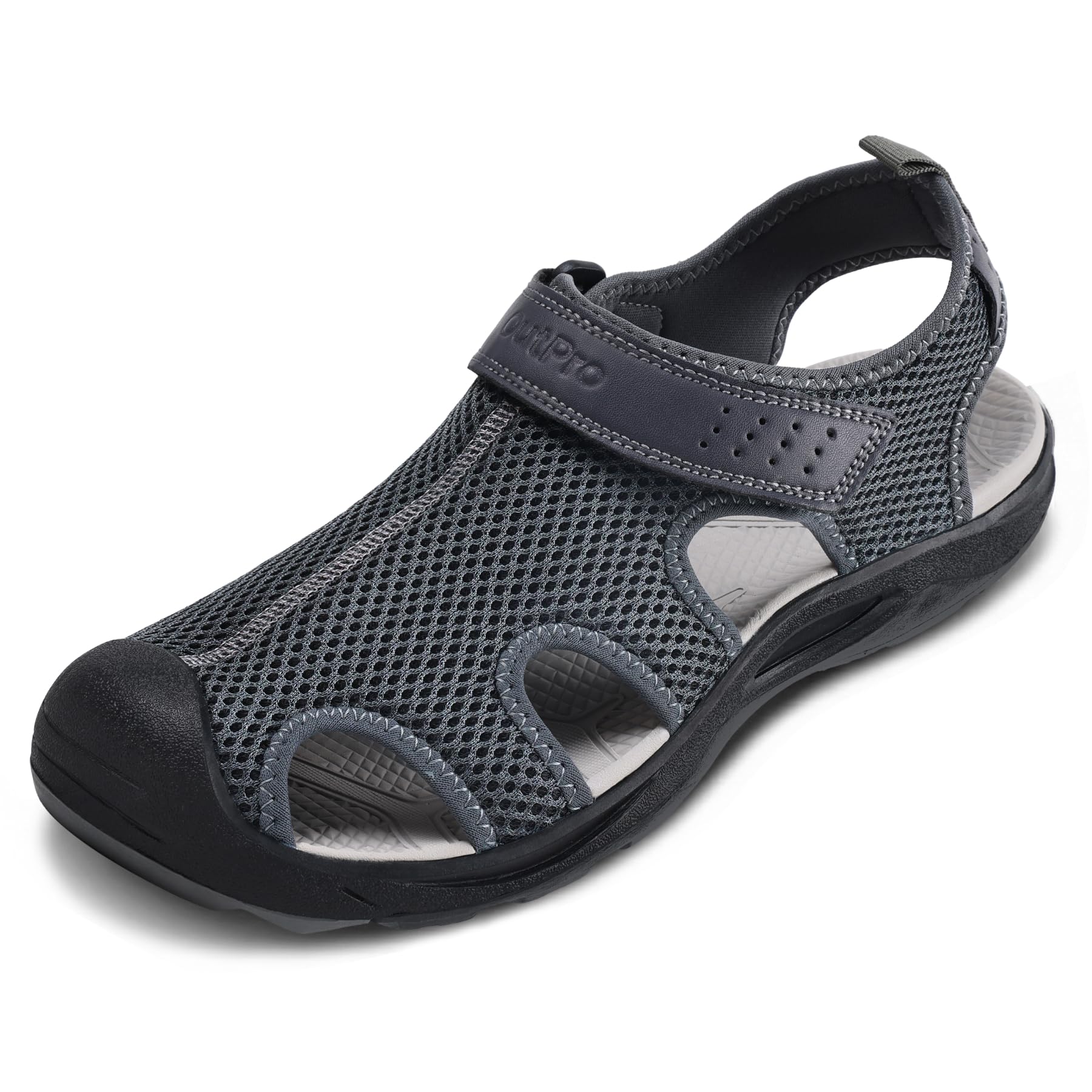 OutPro Sandalen Herren Outdoorsandalen Sommer Mesh Wanderschuhe Trekkingsandalen Wandersandale Sportsandalen für leichte Wanderungen und andere Gelegenheiten